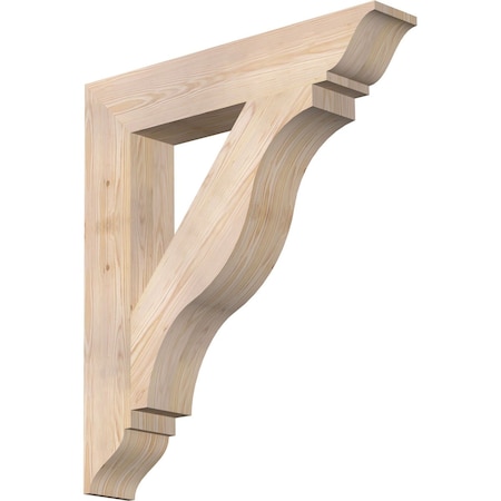 Ekena Millwork Funston Traditional Smooth Bracket, Douglas Fir, 5 1/2"W x 32"D x 36"H BKT06X32X36FST01SDF